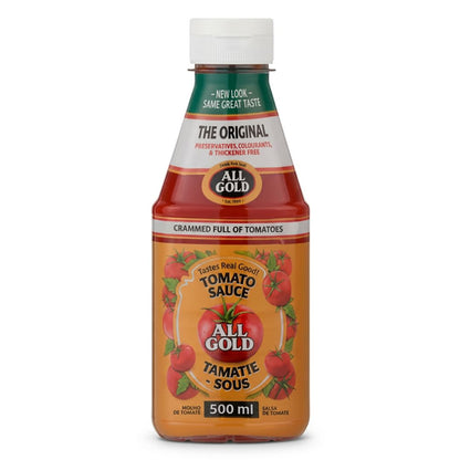 ALL GOLD Tomato Sauce Plastic Squeeze Bottle (Kosher) 500ml
