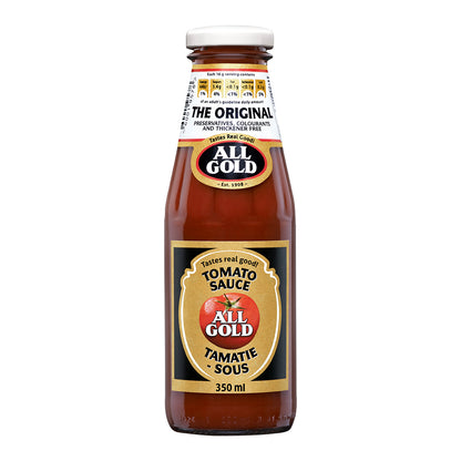 ALL GOLD Tomato Sauce Large Glass Bottle (Kosher) 350ml