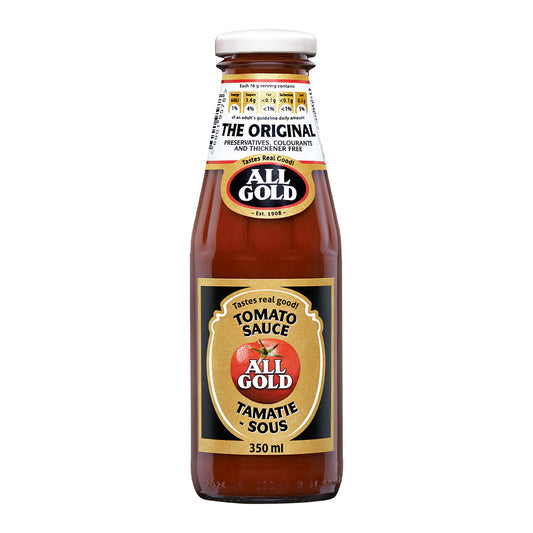 ALL GOLD Tomato Sauce Large Glass Bottle (Kosher) 350ml